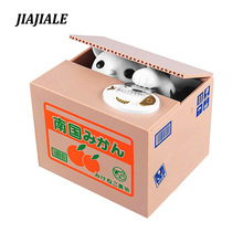 Free shipping Mischief Bank Piggy Bank Cat Automatic Electric Stole Coin Piggy Bank  Money Saving Box Gifts For Kids children 2024 - buy cheap