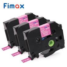 Fimax 3 Pcs Compatible for Brother P touch Tze Label Tape TZeMQP35 12mm White on Berry Pink Brother Label Printer Label Maker 2024 - buy cheap