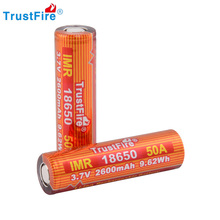 TrustFire IMR 18650 2600mAh 50A 3,7 V литий-ионная аккумуляторная батарея (1 пара) 2024 - купить недорого