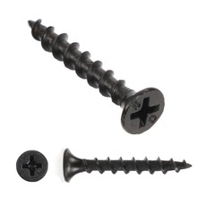 200pcs M4 Countersunk Flat Head Self Tapping Screw Black Bugle Head Screw Dry Wall Wood Screw for Furniture 2024 - buy cheap