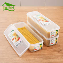 Noodles Storage Box Single Layer Refrigerator Food Airtight Storage Container Box Plastic Household Kitchen Cereal Crisper Box 2024 - buy cheap
