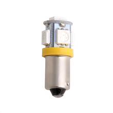 1Pc T11 BA9S 5050 5-SMD LED Bulb Car Lamp 12V T4W 3886X H6W 363 Yellow Light 2024 - buy cheap