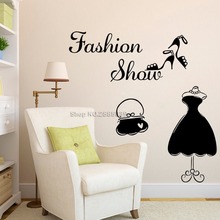 Fashion Show DIY Creative Design Home Wall Stickers Art Wall Decor Wallpapers Girl Room Decals Removable Vinyl Salon Style LC671 2024 - buy cheap