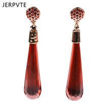 JERPVTE Fashion Bijoux Long Water Drop Pendant Earrings Gorgeous Ladies Gifts Charm Cute Jewelry Drop Earrings 4 colors 2024 - buy cheap