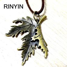 Velvet Necklace Leather Jewelry Punk Jewelry Vintage Necklace Hiphop Rock Style Canada Maple Leaves Pendant M0030 2024 - buy cheap