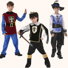 Kid children Halloween King knight Costumes The prince of Rome Samurai Costumes Warrior Cosplay Games uniforms boy Clothing 2024 - buy cheap