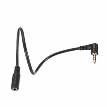 Cable de extensión de Audio de 20cm, 3,5mm, dorado, Aux, ángulo recto de 90 grados, macho a hembra 2024 - compra barato