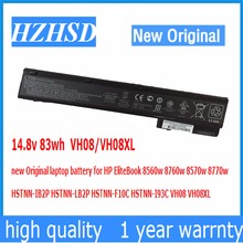 14.8v 83wh VH08/VH08XL new Original laptop battery for HP EliteBook 8560w 8760w 8570w 8770w HSTNN-IB2P HSTNN-LB2P HSTNN-F10C 2024 - buy cheap