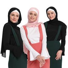 Camisetas de manga acampanada para mujer, blusa de Color sólido para mujer, ropa interior ajustada, ropa islámica informal Abaya Ramadán, moda 2024 - compra barato