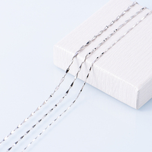 Utimtree 1/1.2mm Real 925 sterling silver Necklaces Thin Chains Necklace Women Body Chokers Chain Necklace For Woman 2024 - buy cheap