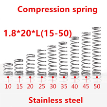 10pcs/lot 1.8*20*10/15/20/25/30/35/40/45/50mm spring 1.8mm stainless steel Micro small Compression spring 2024 - buy cheap