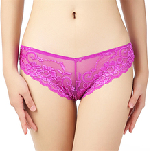 Sexy Lace Transparent G-String Panties Women's Cotton Thong Underpants Large Size 4XL 3XL Seamless Hollow Low Waist Tanga Mujer 2024 - buy cheap