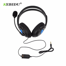 Kebidu-fone de ouvido para jogos, com microfone, com fio, para ps4, sony, playstation 4/pc, computador, ni5l 2024 - compre barato