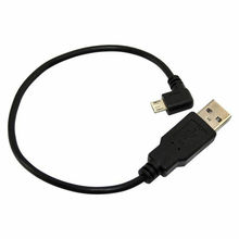 25 см USB 2,0 A штекер под прямым углом Micro 5Pin Штекер кабель питания данных шнур 2024 - купить недорого