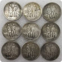 Античное серебро США 1934-1938 BOONE двухлетний юбилейные 50 центов копии монет 2024 - купить недорого