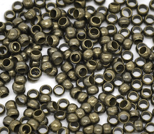 8SEASONS Antique Bronze Crimp Beads Findings 3mm,sold per packet of 1000 Hot new 2024 - buy cheap
