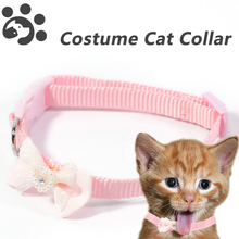 Cat Dog Collar Breakaway for Small Pets Puppy Kitten Adjustable Collars CostumeNecklace for Chihuahua Pug Party Dress up MP0043 2024 - buy cheap