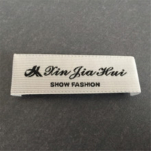 Custom Strip Background woven label Clothing main labels 2024 - buy cheap