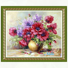 Vase flower rubiks cube 3d diy rhinestone 5095R - Square diamond mosaic painting Diamond embroidery cross stitch 2024 - buy cheap