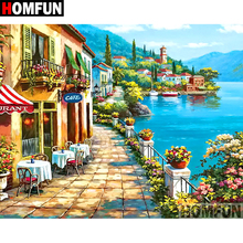 HOMFUN 5D DIY Diamond Painting Full Square/Round Drill "Flower road" 3D Embroidery Cross Stitch gift Home Decor A02432 2024 - buy cheap