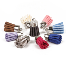 10Pcs/lot Multi Colors Suede Tassel Charm Pendant Key Chain For DIY Wedding Party Dress Decoration/Curtain Sewing Accessories 2024 - buy cheap