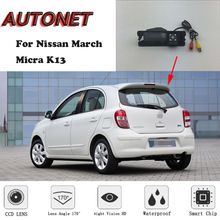 AUTONET HD Night Vision Backup Rear View camera For Nissan March/Micra K13 2010 2011 2012 2013 2014 2015/license plate camera 2024 - buy cheap