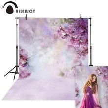 Allenjoy flor fotografia pano de fundo primavera bokeh páscoa jardim fundo photo studio photophone photobooth tecido photocall 2024 - compre barato