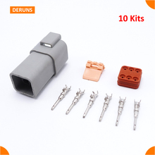 New Brand 10Kits Male 6 Pin/Way Deutsch Car Boat Waterproof Sealed Auto Electrical Wire Connector Plug DT04-6P 2024 - buy cheap