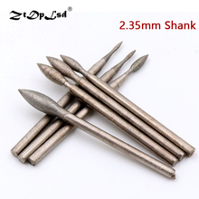 1Pcs 2.35mm Shank Diameter Polished Diamond Grinding Needle Carving Tool Spherical Polishing Head Mounted Points For Rotary Tool 2024 - buy cheap