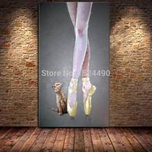 Free Shipping Modern Home Decoration Wall Art Ballet girl's sexiest legs Oil Painting on Canvas For Home Living Room 70x120cm 2024 - buy cheap