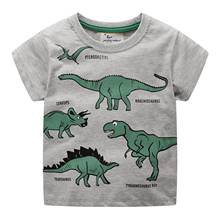 2019 New dinosaur Tshirt cartoon fashion Children T-Shirts 2-7Y birthday clothes for boy O-neck print tshirts for boys 2024 - buy cheap