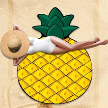 Irregular Fruit Pineapple Hamburger Beach Towel Microfiber Beach Towels For Kid Women Travel Soft Terry Towel Serviette De Plage 2024 - buy cheap