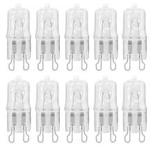 BEEFORO 10 Pack Crystal Clear G9 40W Type Halogen House Hold Light Bulb Hanging Pendant Accent Type Spot Down Lamp 220V 2024 - buy cheap