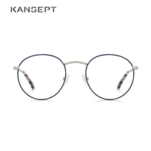 Montura de gafas ópticas de Metal para mujer, lentes transparentes de estilo Vintage redondas, populares, para miopía, # BR1811 2024 - compra barato
