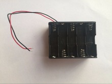 Caja de almacenamiento de batería de plástico con doble cable para luz de bicicleta, 10X1,5 V AA, 1 Uds. 2024 - compra barato