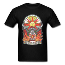 2018 Fashion Men Tshirt Church Of The Sun Dark Souls T Shirt Plus Size Regular Short Sleeve Summer Tops Tees Game Team Shirt 2024 - buy cheap