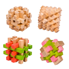 Новый дизайн, головоломка для развития интеллекта, замок «конмин», 3D деревянные блокирующие головоломки, игра, игрушка для взрослых и детей, E23 2024 - купить недорого