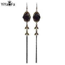 YiYaoFa Handmade Dangle Earrings Elegant Gothic Rose Tassel Long Drop Earrings For Women Accessories Jewelry Gift Gothic YE-02 2024 - buy cheap