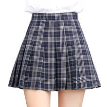 Skirts Womens High Waist Plaid A-line Mini Pleated Short Skirt S~3XL 2019 Preppy Style Sweet Skirts Shorts Summer Jupe Femme 2024 - buy cheap