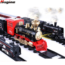 Die-Cast Locomotive Miniature Car Model Engineering Train Model Plastic Track Train Toy Model Give Children Christmas Gifts New 2024 - buy cheap