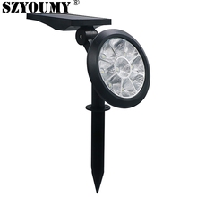 SZYOUMY Waterproof 9 LED Solar Light Garden Lawn Decorative Lamp Spotlight Landscape Lights Modern path Lawn Solar Powered 2024 - buy cheap