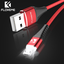 FLOVEME LED Micro USB Cable For Xiaomi Redmi Note 4X 2A Fast Charger Data Sync Cable For Samsung S7 S6 Edge Huawei Charging Cabo 2024 - buy cheap
