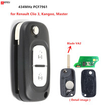 KEYECU Replacement Flip Remote Key Fob 2 Buttons 433MHz PCF7961 for Renault Clio 3, Kangoo, Master,Twingo, Modus P/N: 1618477A 2024 - buy cheap
