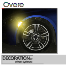 Overe 1Set Auto Car Door Wheel Eyebrow 3D Stickers For Seat Leon Ibiza Skoda Rapid Fabia Octavia Yeti Audi A3 A4 B8 B6 B7 A6 C5 2024 - buy cheap