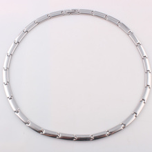 Shiny Stainless steel silver energy necklaces Germanium health power necklace for men jewelry 2024 - купить недорого