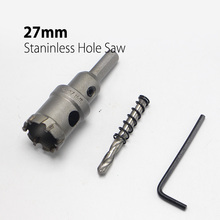 High Quality 27mm 1.06" Hard Alloy Metal Hole Saw Core Drill Bit  Drill Bit for Metal Working Universal Type 2024 - buy cheap