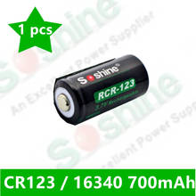 1 pcs Soshine Li-ion RCR123 / 16340 Battery 700mAh 3.7V rechargeable lithium Batteries 2024 - buy cheap