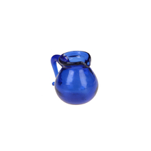 1pc Blue Glass Water Pitcher Jar Pot 1/12 Scale Dollhouse Miniature Water Jar Pot Dinning Room Kitchen Decoration 2024 - buy cheap
