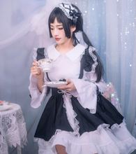 Lolita-traje de sirvienta de estilo gótico para mujer, disfraz de Anime, para Halloween 2024 - compra barato