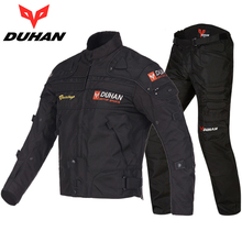 Duhan motocicleta marca jaqueta de inverno terno à prova de vento manter aquecido wearproof calças de corrida de moto de motocross 2024 - compre barato